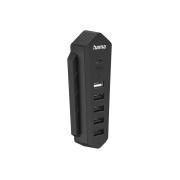 HAMA Хъб за Playstation 5, 6in1 USB, (1x USB-C, 5x USB-A), черно