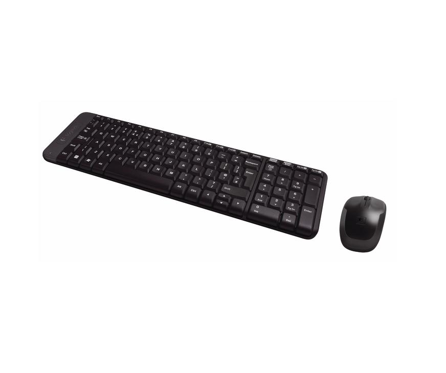 Kомплект клавиатура и мишка Logitech MK220 920-003161 US Layout безжични