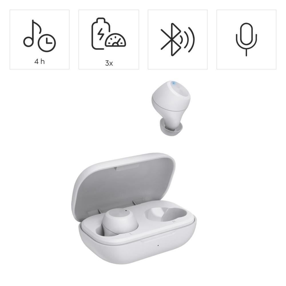 Hama Блутут слушалки “Spirit Chop II”, TWS, in-Ear, бяло