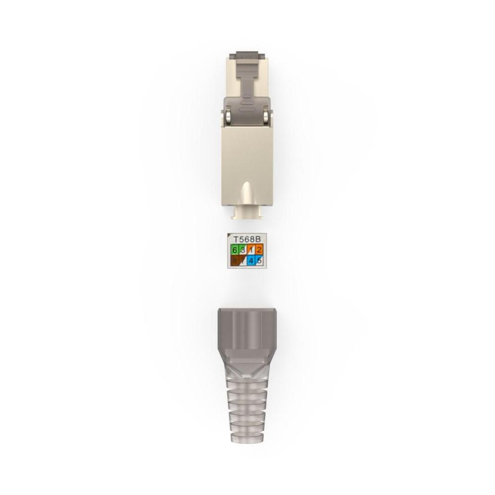 HAMA Комплект мрежови конектори, CAT 6a, 10 Gbit/s, екраниран, инсталиране без инструменти, 5 бр