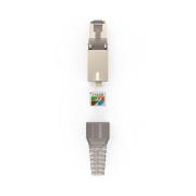 HAMA Комплект мрежови конектори, CAT 6a, 10 Gbit/s, екраниран, инсталиране без инструменти, 5 бр