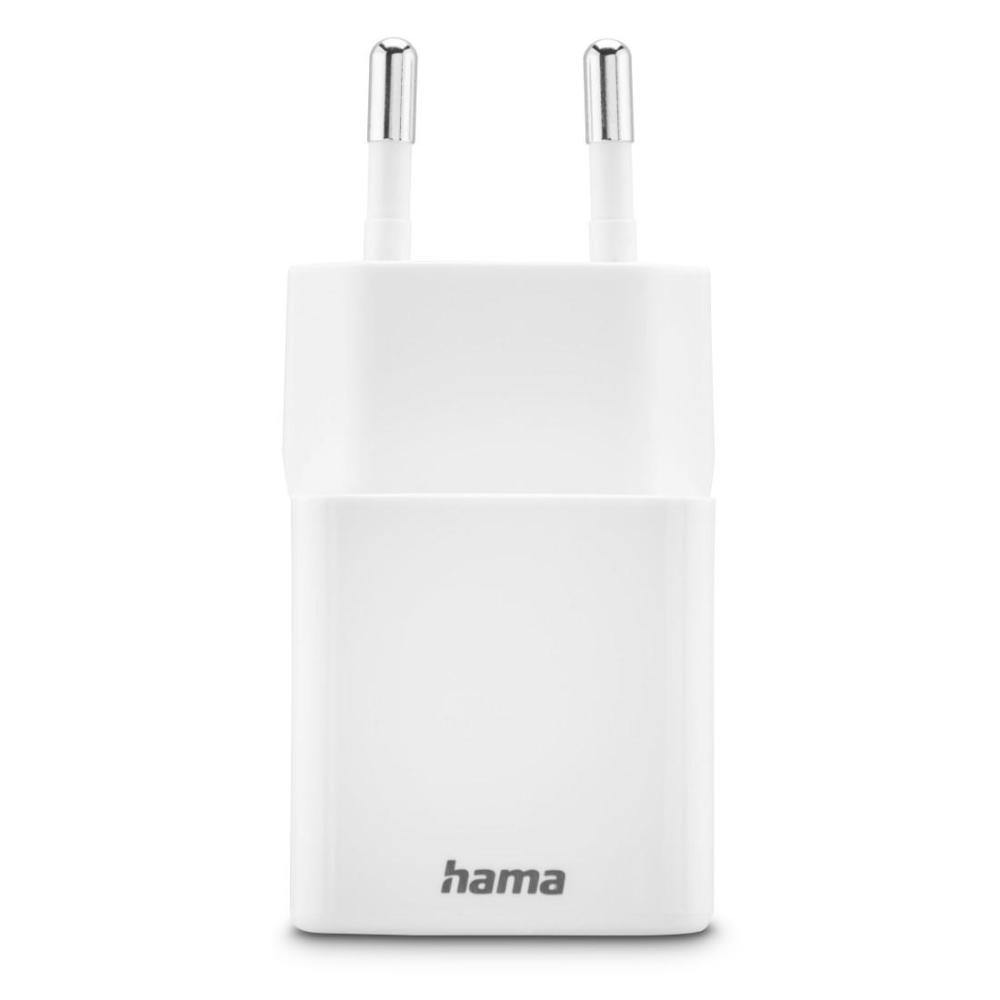 HAMA Бързо мини Gan зарядно, 30 W, 1x USB-C, 1x USB-A, PD, бял