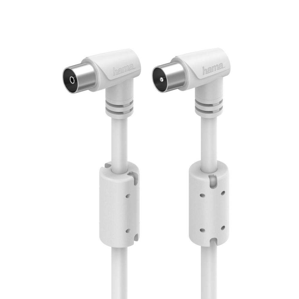 HAMA Коаксиален антенен кабел, 90°, 1,5 м, 90 dB