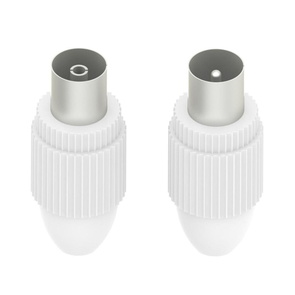 HAMA Коаксиален комплект, мъжко/женско, захващане тип скоба