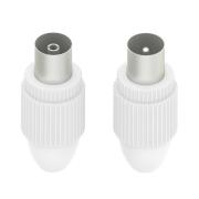 HAMA Коаксиален комплект, мъжко/женско, захващане тип скоба