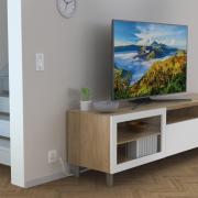 HAMA Коаксиален антенен кабел, позлатен, 1,5 м, 100 dB