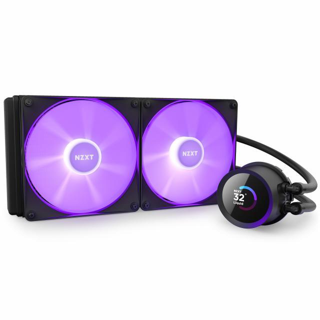Охладител за процесор NZXT Kraken 280 RGB Black, LCD Display