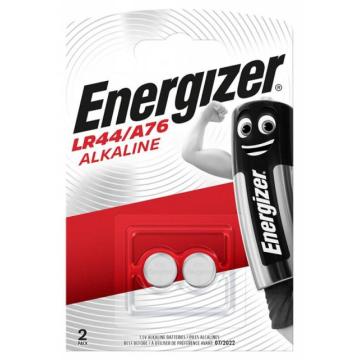 Бутонна микроалкална батерия LR-44 /AG13/ 2бр. 1,55V в опаковка ENERGIZER