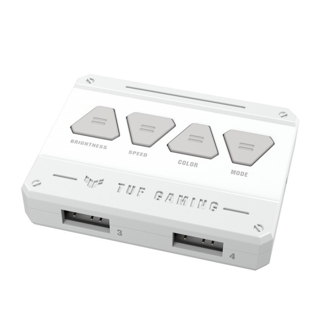 Комплект Вентилатори 3в1 ASUS TUF GAMING TF120 WHITE EDITION, 120mm, 1900 rpm, ARGB
