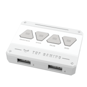 Комплект Вентилатори 3в1 ASUS TUF GAMING TF120 WHITE EDITION, 120mm, 1900 rpm, ARGB
