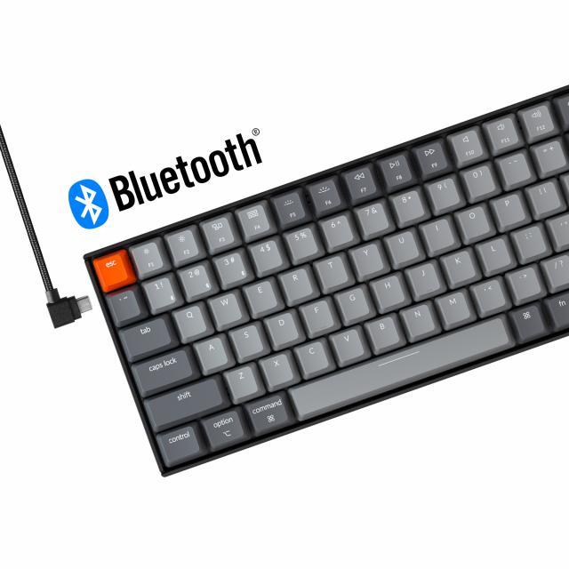 Геймърска механична клавиатура Keychron K4 Hot-Swappable Full-Size Gateron Brown Switch RGB Backlight, Aluminium Frame