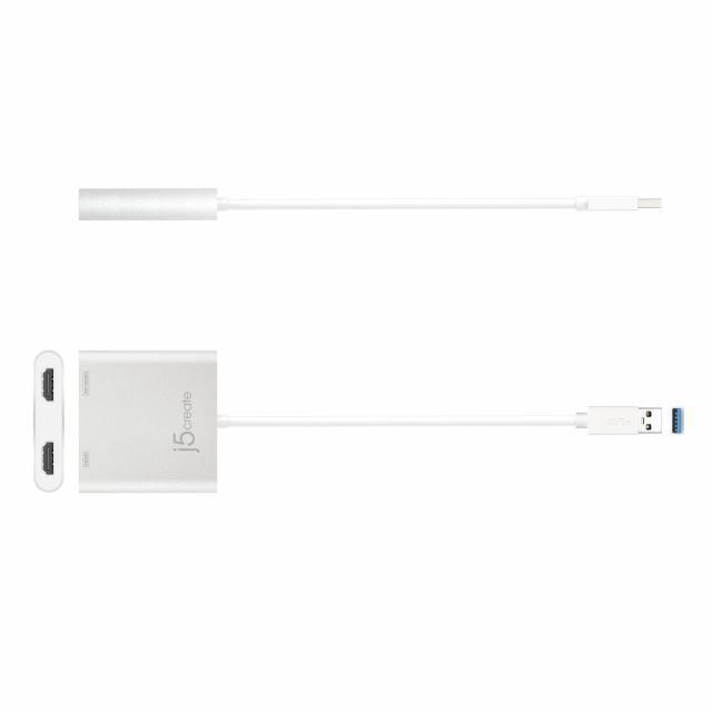 Адаптер j5create JUA365, За 2 монитора, USB-A 3.0 - Dual HDMI