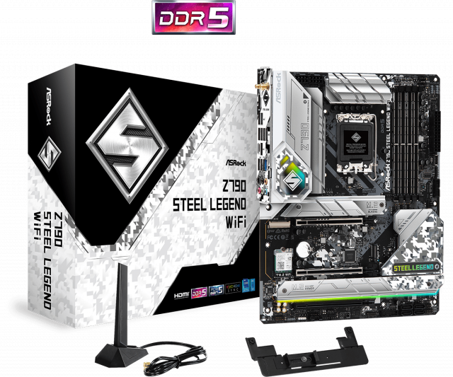 Дънна платка ASROCK Z790 Steel Legend Wi-Fi 6E, LGA 1700, DDR5, PCIe 5.0