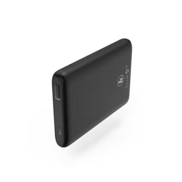 Външна батерия HAMA SLIM 5HD, 5000 mAh, LiPolym, 1 x USB-A, Черен