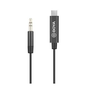 Адаптер BOYA 3.5mm TRS мъжки към USB-C мъжки, 20cm