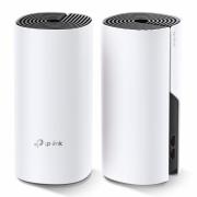 Безжичен рутер TP-Link Deco M4, AC1200, 2.4/5 GHz, 300 -  867 Mbps, Gigabit, 2 бр. в комплект