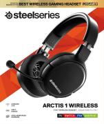 Геймърски слушалки SteelSeries Arctis 1 Wireless, Черно