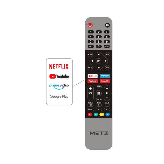 Телевизор METZ 24MTC6000Z, 24"(60 см), LED HD, Smart TV, Android 9.0 TV, Черен