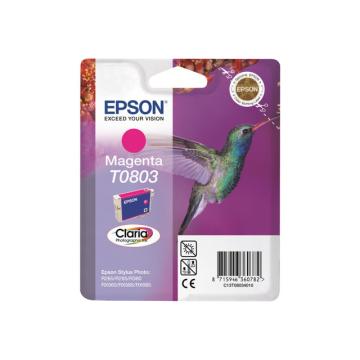 EPSON 5LB T0803 ink cartridge magenta standard capacity 7.4ml 460 pages 1-pack blister without alarm