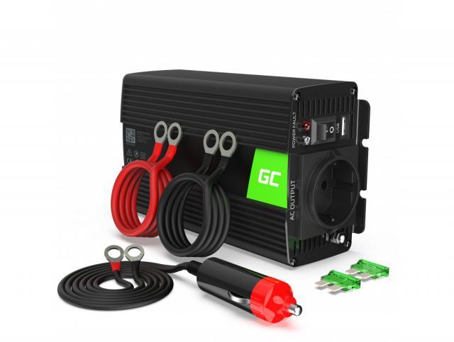 Инвертор GREEN CELL 24V 300W /600W Чиста синусоида