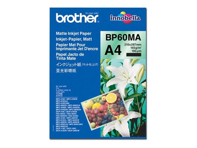 BROTHER BP60MA inkjet paper A4 matt package with 25 sheets 145 g/m2