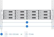 Комплект за релси за стелаж Synology RKS-02, 61 cm, Сив