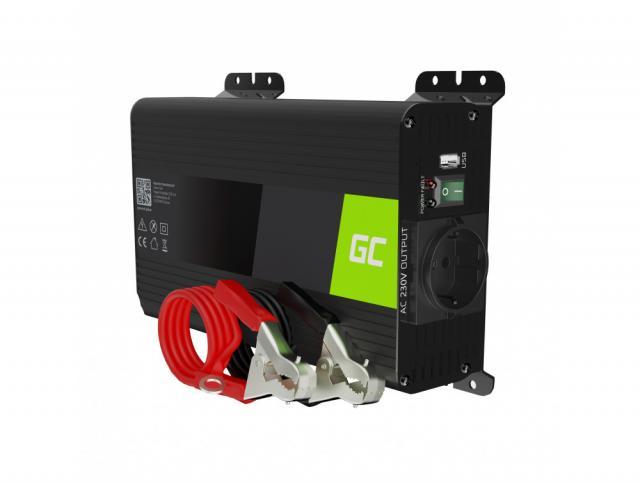 Инвертор PRO GREEN CELL, 12V, 300W/600W, Pure Sine Wave