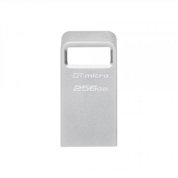 USB памет KINGSTON DataTraveler Micro, 256GB, USB-A 3.2 Gen 1, Сребрист