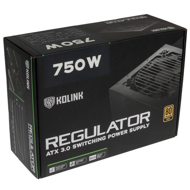 Захранващ блок Kolink Regulator 750W 80+ Gold, Fully Modular, ATX 3.0, PCIe 5.0