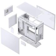 Кутия Jonsbo D31 Screen TG, mATX, Бял