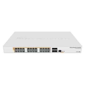 24 портов гигабит Ethernet комутатор MIKROTIK CRS328-24P-4S+RM