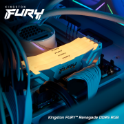 Памет Kingston Fury Renegade White RGB 32GB(2x16GB) DDR5 6800MHz CL36 KF568C36RWAK2-32