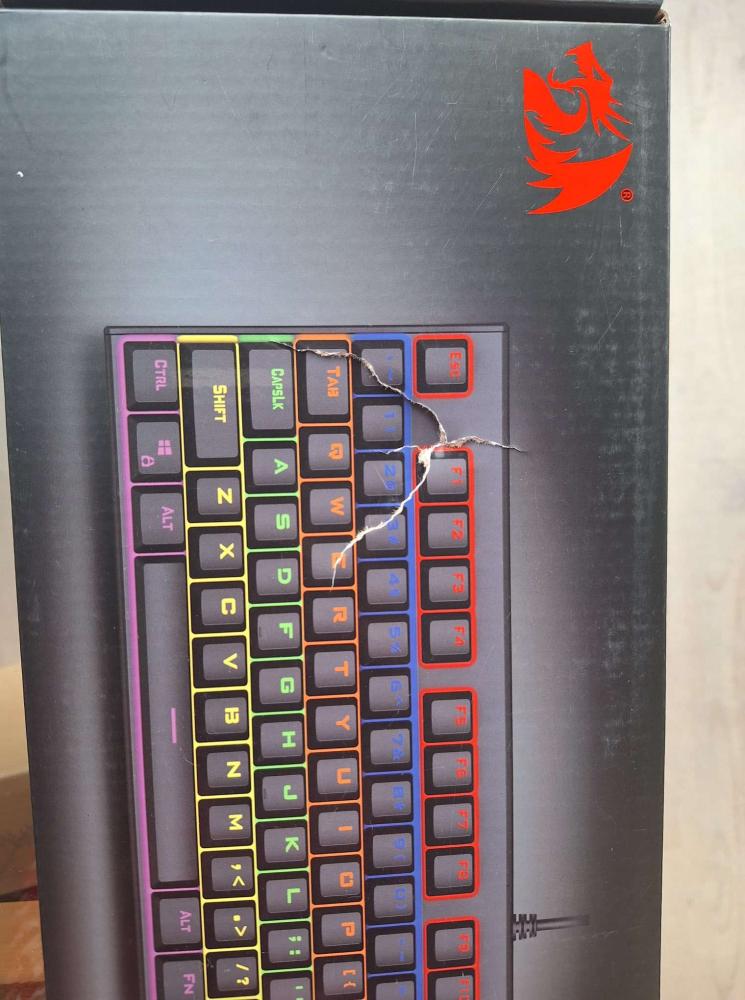 Клавиатура Redragon Rudra механична геймърска RGB K565 blue switches - нарушена опаковка