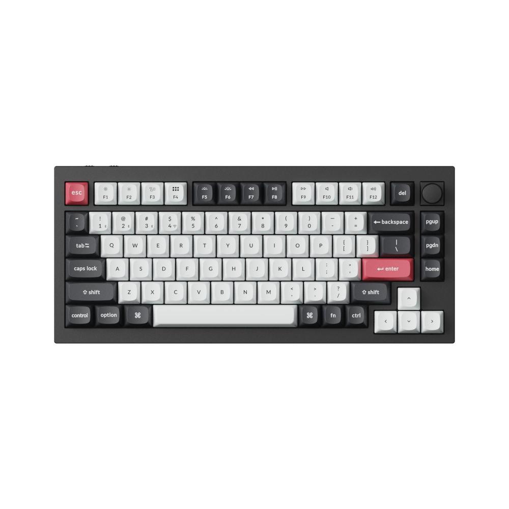 Механична клавиатура Keychron Q1 HE QMK 75% Carbon Black - Wireless