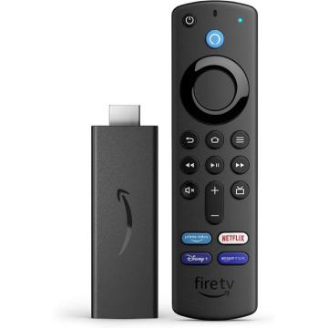 Мултимедиен плеър AMAZON Fire TV Stick, Wi-Fi 6, Alexa Voice Remote, Черен