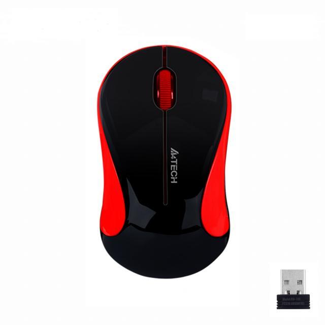 Оптична мишка A4tech G3-270N-4 V-Track, USB, Черен/Червен