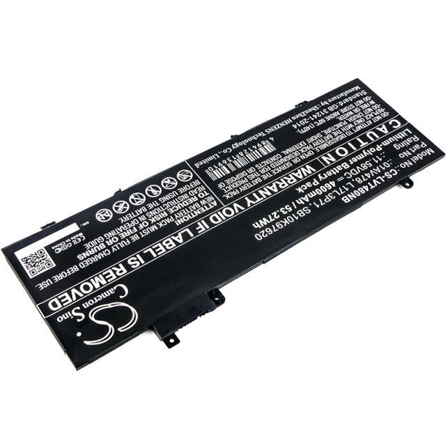 Батерия за лаптоп CAMERON SINO, За LENOVO ThinkPad T480s, L17L3P71, 11.58V, 4600mAh