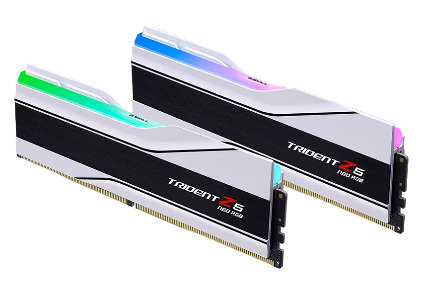 Памет G.SKILL Trident Z5 Neo RGB White 64GB(2x32GB) DDR5 6000MHz CL26 - AMD EXPO