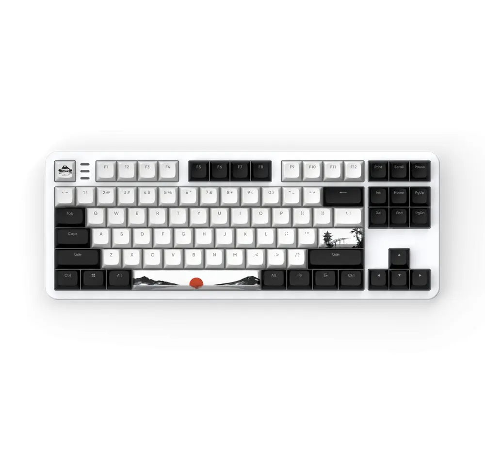 Геймърскa механична клавиатура Dark Project 87 Fuji V2 RGB TKL - G3MS Sapphire Switches, ABS