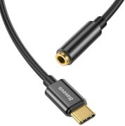 Адаптер Baseus CATL54-01, USB-C/3.5mm, черен