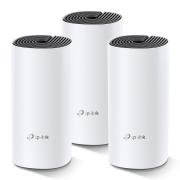 Безжичен рутер TP-Link Deco M4, AC1200, 2.4/5 GHz, 300 -  867 Mbps, Gigabit, 3 бр. в комплект