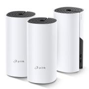 Безжичен рутер TP-Link Deco M4, AC1200, 2.4/5 GHz, 300 -  867 Mbps, Gigabit, 3 бр. в комплект