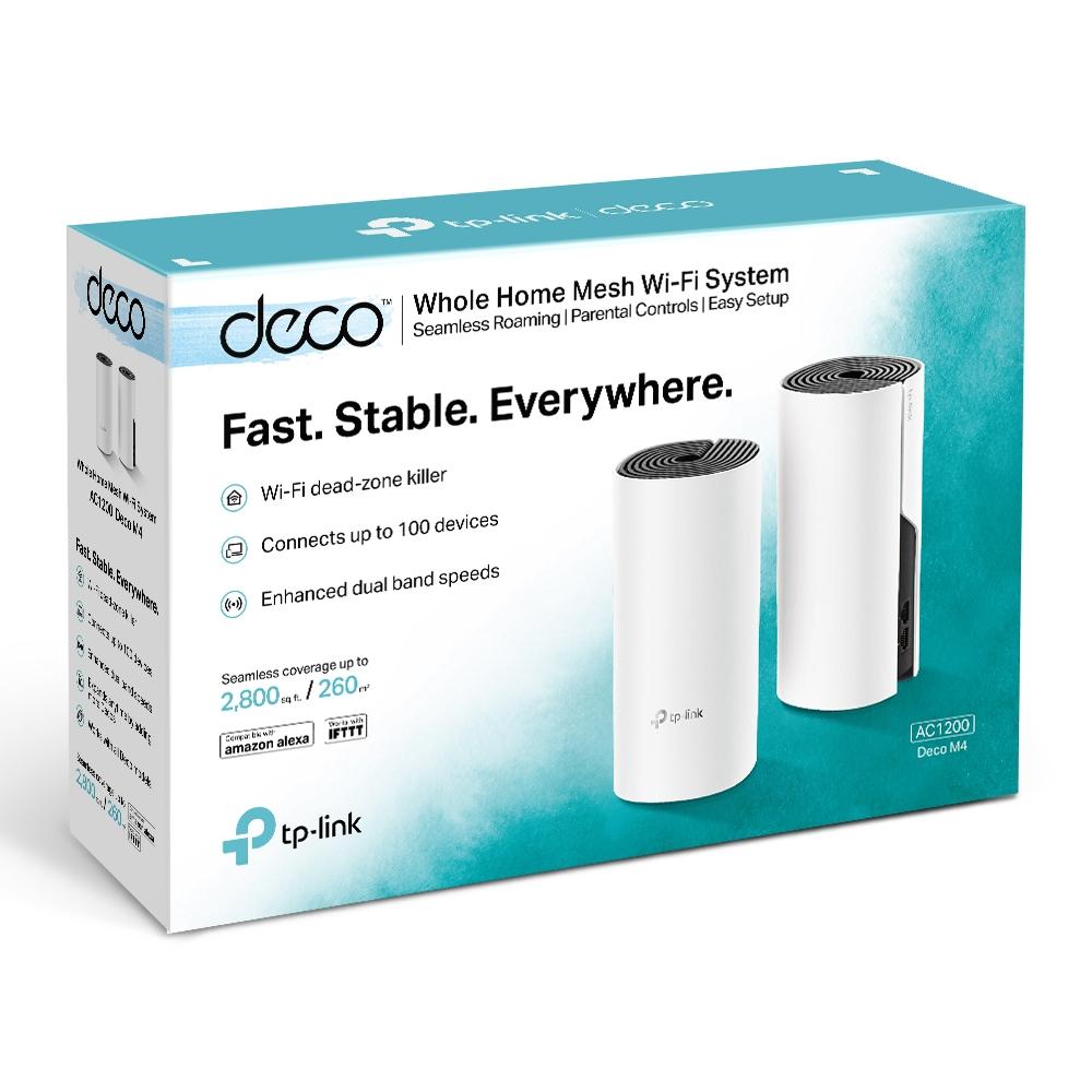 Безжична Wi-fi система TP-Link Deco M4 AC1200 (2-pack)