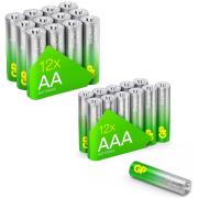 GP SUMMER PACK Алкални батерии  ULTRA AA x 12 бр. + ULTRA AAA x 12 бр. + Fan/ Вентилатор/  GP BATTERIES