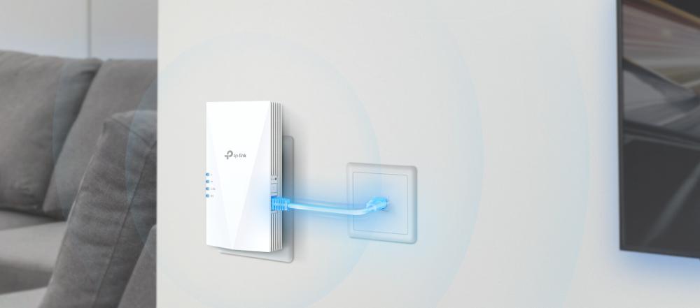 Удължител на обхват TP-Link RE700X AX3000 Wi-Fi 6 OneMesh 2-лентов