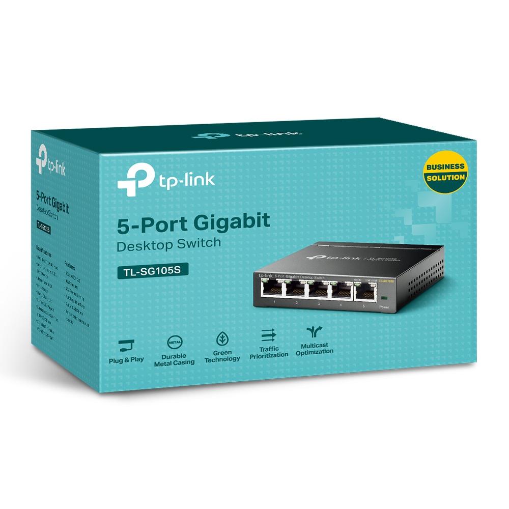 Комутатор TPLink TL-SG105S 5-портов