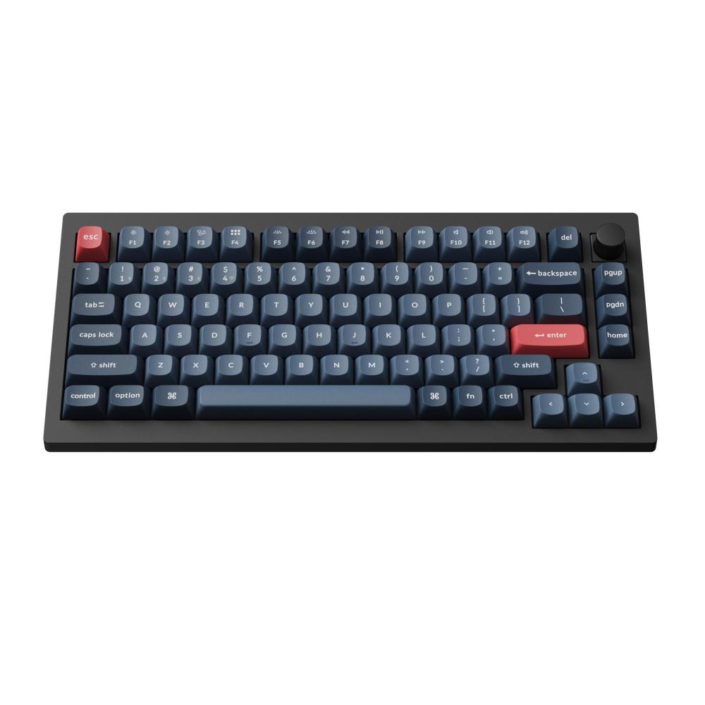 Механична клавиатура Keychron V1 MAX QMK 75% Carbon Black - Wireless