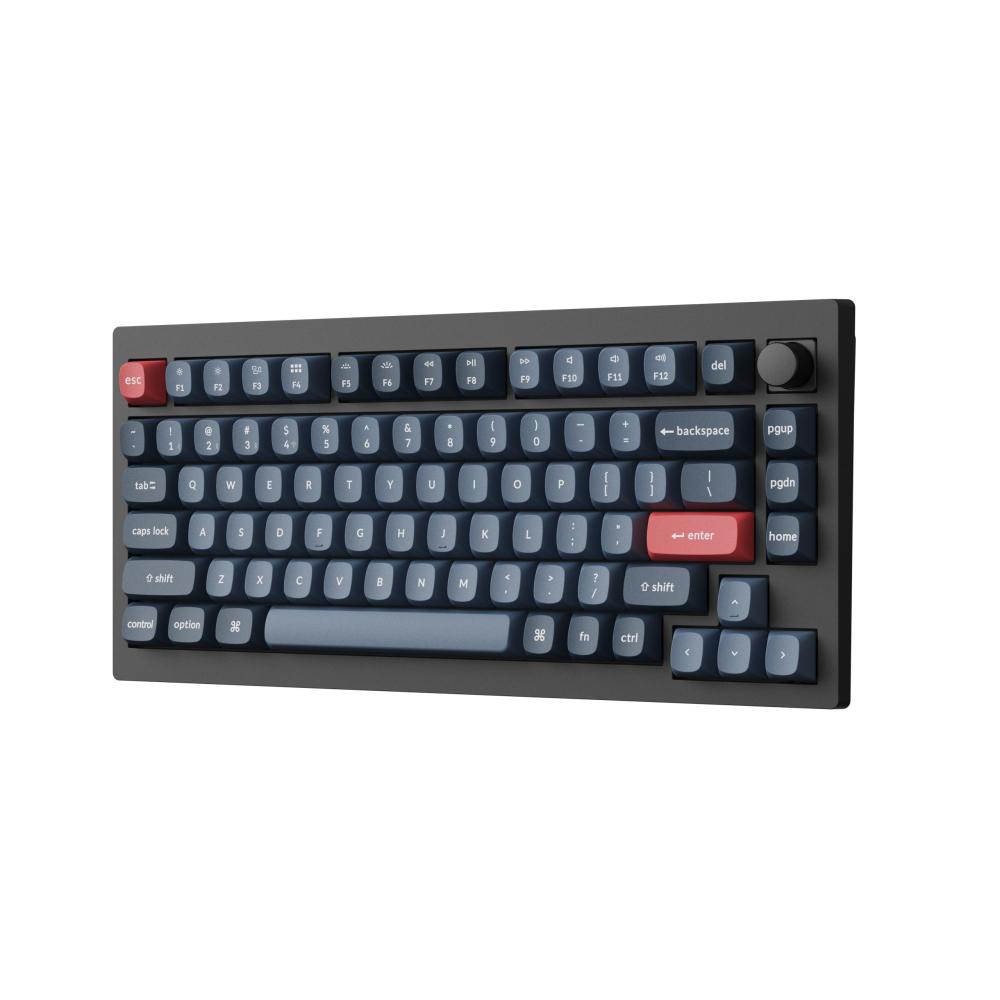 Механична клавиатура Keychron V1 MAX QMK 75% Carbon Black - Wireless