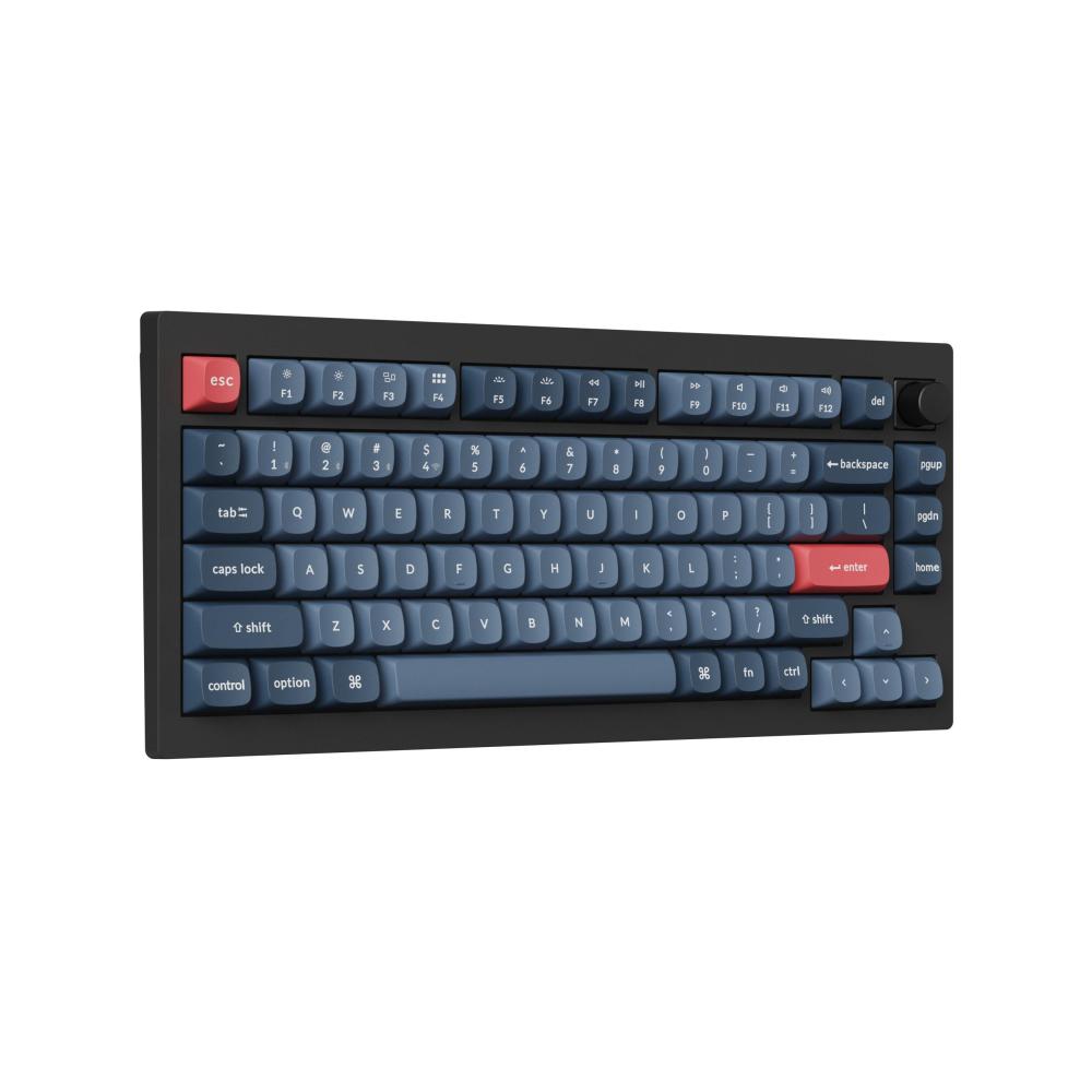 Механична клавиатура Keychron V1 MAX QMK 75% Carbon Black - Wireless