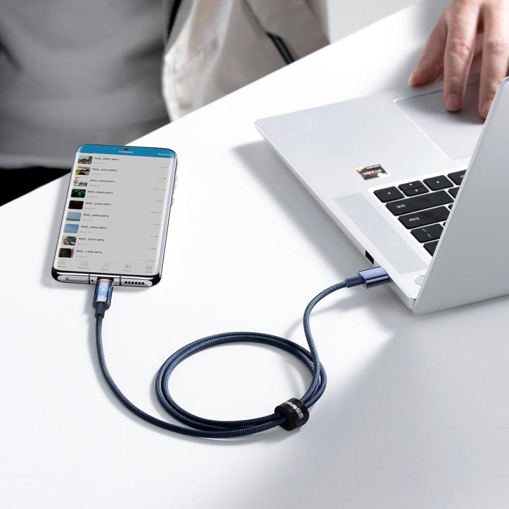 Кабел Baseus CATS000303 USB към USB Type C 100W 2м - син